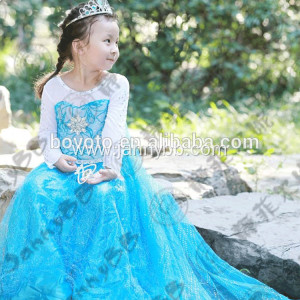 fairytale princess blue tulle maxi toddler dress